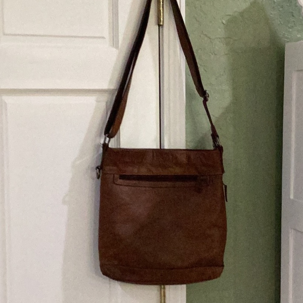 Jack George Brown Leather Shoulder Bag